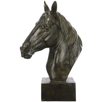 Maison & Déco Sandales et Nu-pieds La Grande Prairie Tête de cheval noire polyrésine 33x15x40cm Noir