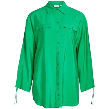 Vêtements Femme yang li black shorts Vila Klaria Oversize Shirt L/S - Bright Green Vert