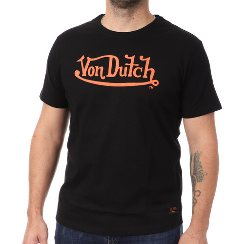 Vêtements Homme Koszulka Crewneck T-Shirt 214282 GS551 Von Dutch VD/TRC/BRU Noir
