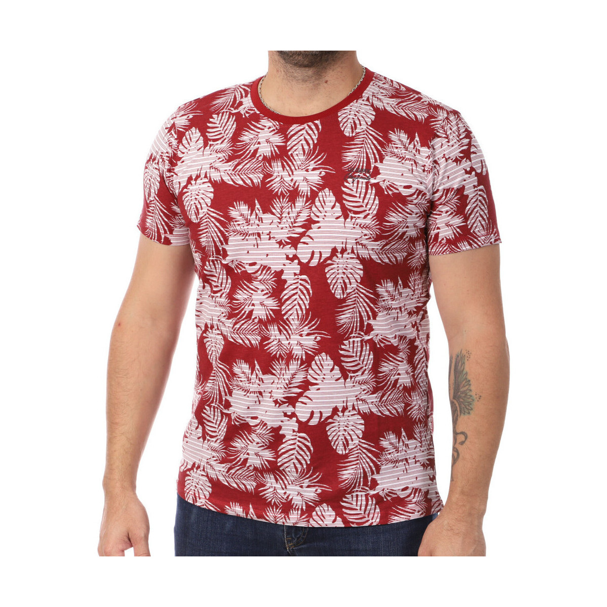 Vêtements Homme T-shirts & Polos Lee Cooper LEE-011126 Rouge