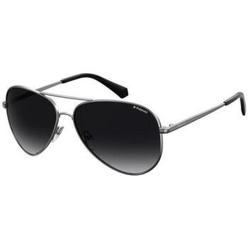 lunettes de soleil polaroid  pld 6012 / n / nouveau lunettes de soleil, argent/gris, 56 m 