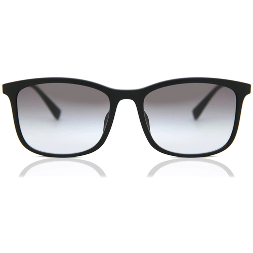 Prada Eyewear Verspiegelte Sonnenbrille Schwarz Homme Lunettes de soleil Prada PS 01TS Lunettes de soleil, Noir/Gris, 56 mm Noir