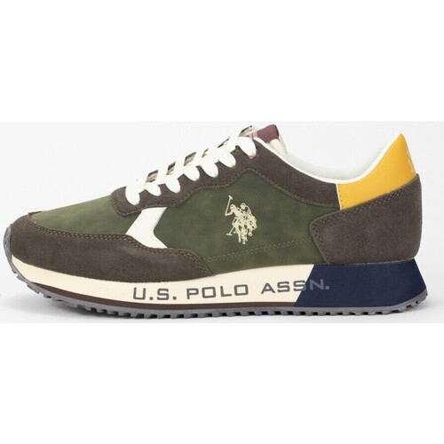 Chaussures Homme Baskets basses U.S Affluent Polo Assn. Zapatillas U.S. Affluent POLO ASSN. en color kaki para Vert