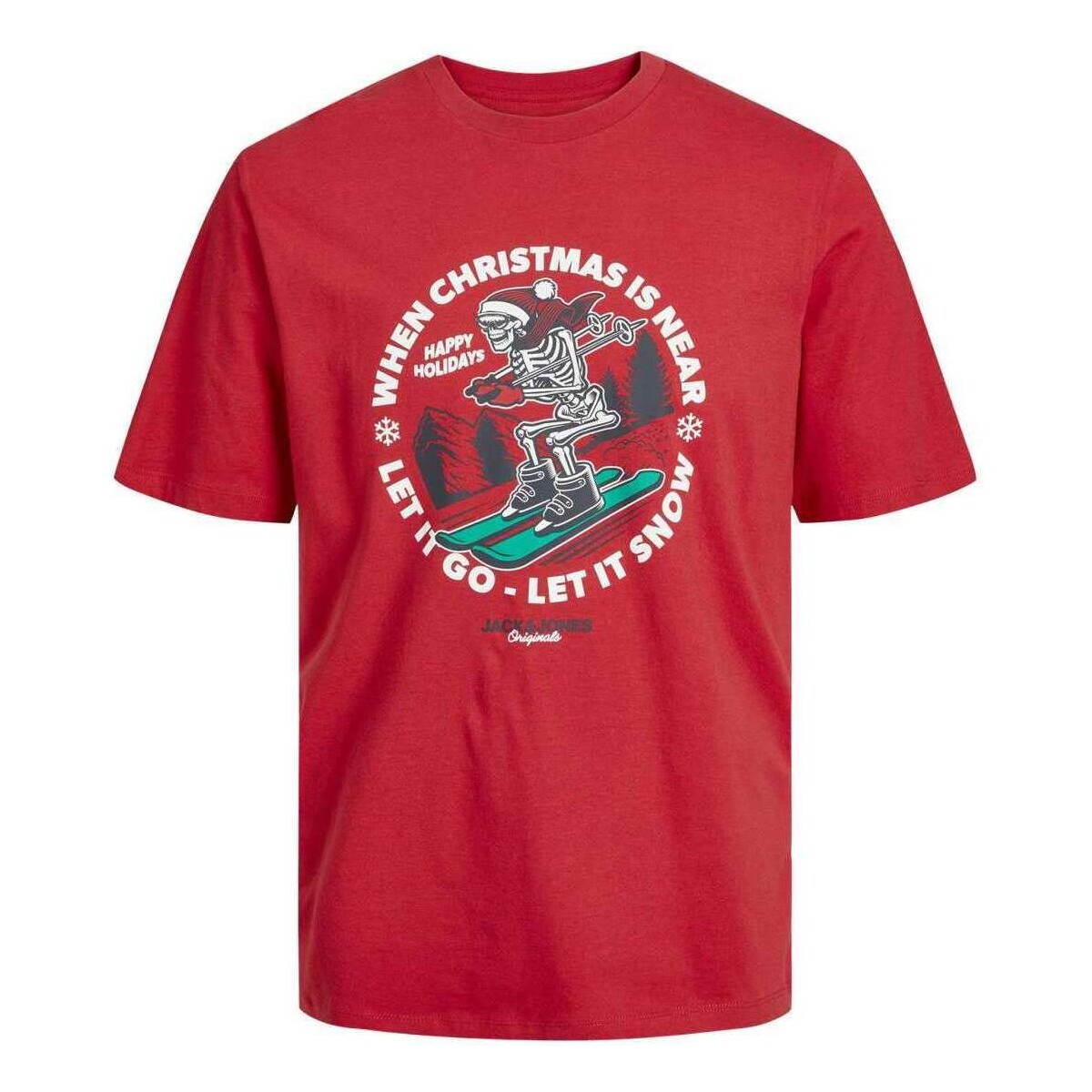 Vêtements Homme T-shirts manches courtes Jack & Jones 153764VTAH23 Rouge