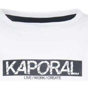 Vêtements Garçon T-shirts manches courtes Kaporal 154993VTAH23 Blanc