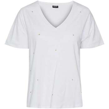 Vêtements Femme T-shirts manches courtes Pieces 157792VTAH23 Blanc