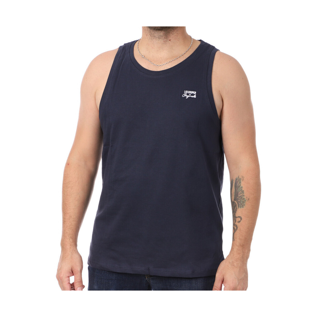 Vêtements Homme Débardeurs / T-shirts sans manche Lee Cooper LEE-009552 Bleu