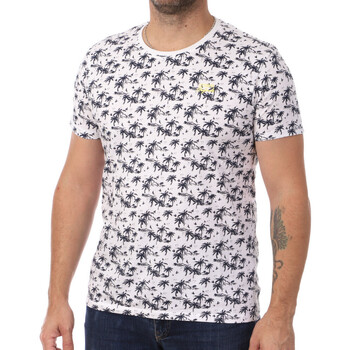 Vêtements Homme T-shirts Comes manches plaid Lee Cooper LEE-010146 Blanc