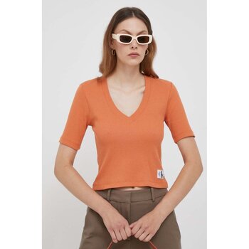 Vêtements Femme T-shirts cinzento & Polos Calvin Klein Jeans J20J222379 Orange