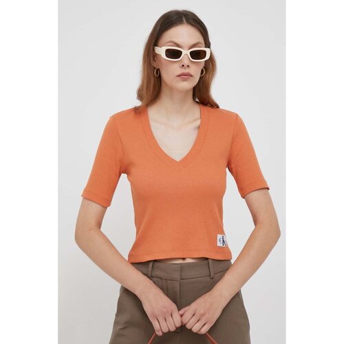 Vêtements Femme T-shirts & Polos Calvin Klein Jeans J20J222379 Orange