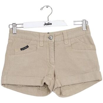 Vêtements Femme Mesh shorts / Bermudas D&G Mini short en coton Beige