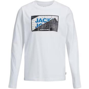 Vêtements Garçon official official cash money t shirt Jack & Jones  Blanc