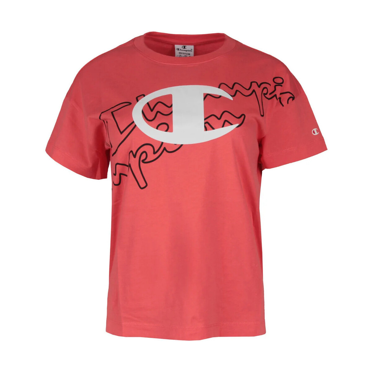 Vêtements Femme T-shirts manches courtes Champion Crewneck Croptop Rouge