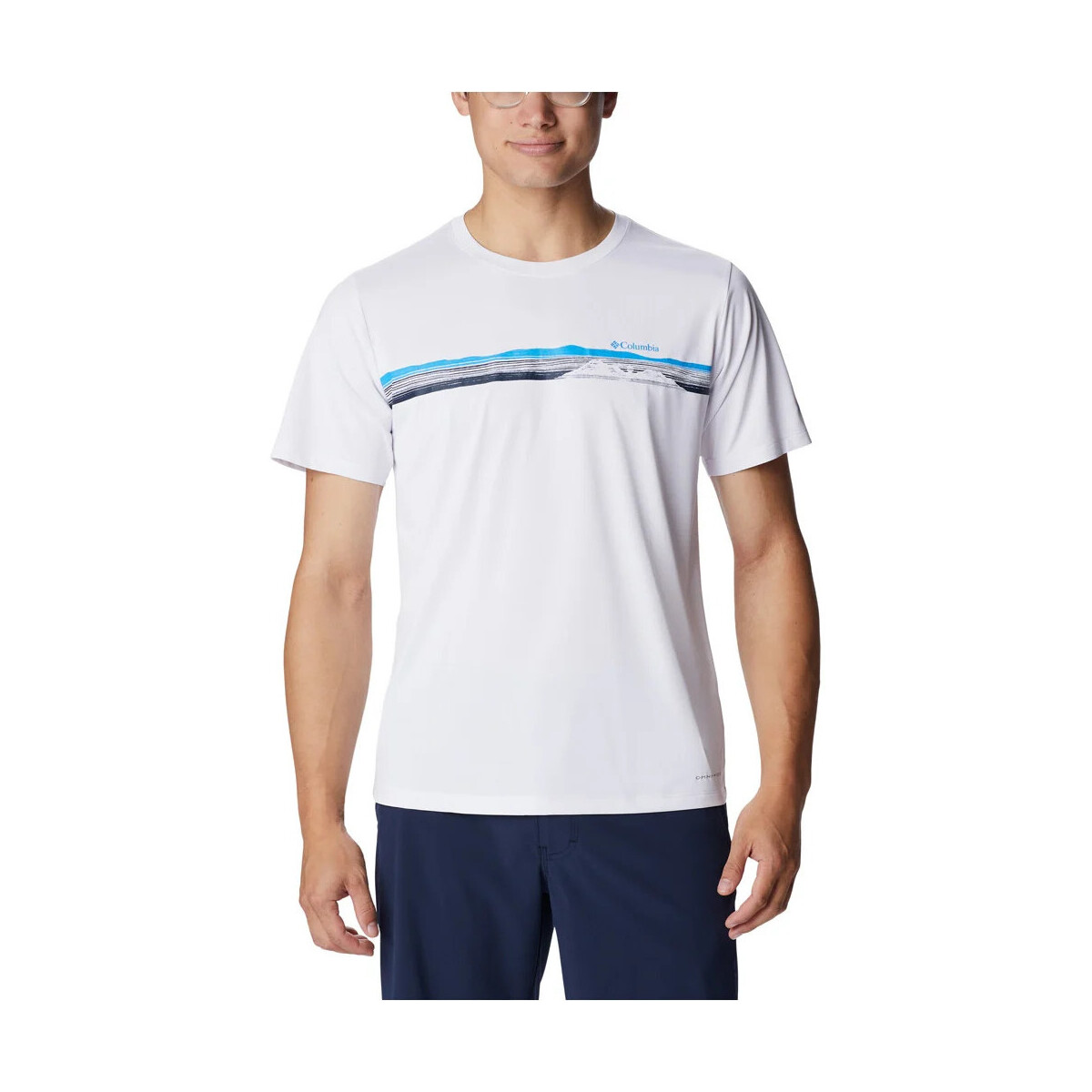 Vêtements Homme T-shirts manches courtes Columbia Hike Graphic SS Tee Blanc