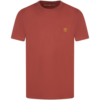 Timberland T-shirt coton col rond Rouge