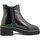 Chaussures Femme Boots Pregunta Femme Chaussures, Bottine en Cuir Brillant, Zip - 2324001 Noir