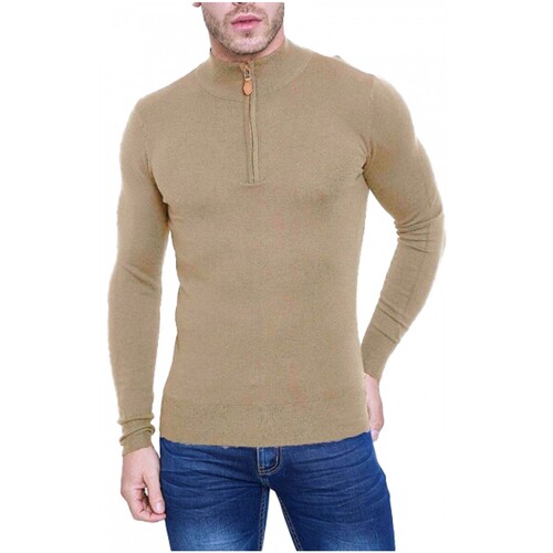 Vêtements Homme Pulls Kebello Pull Manches Longues Col Rond Beige