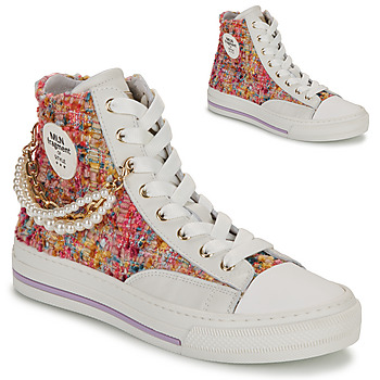 Chaussures Femme Baskets montantes Meline  Blanc / Multicolore