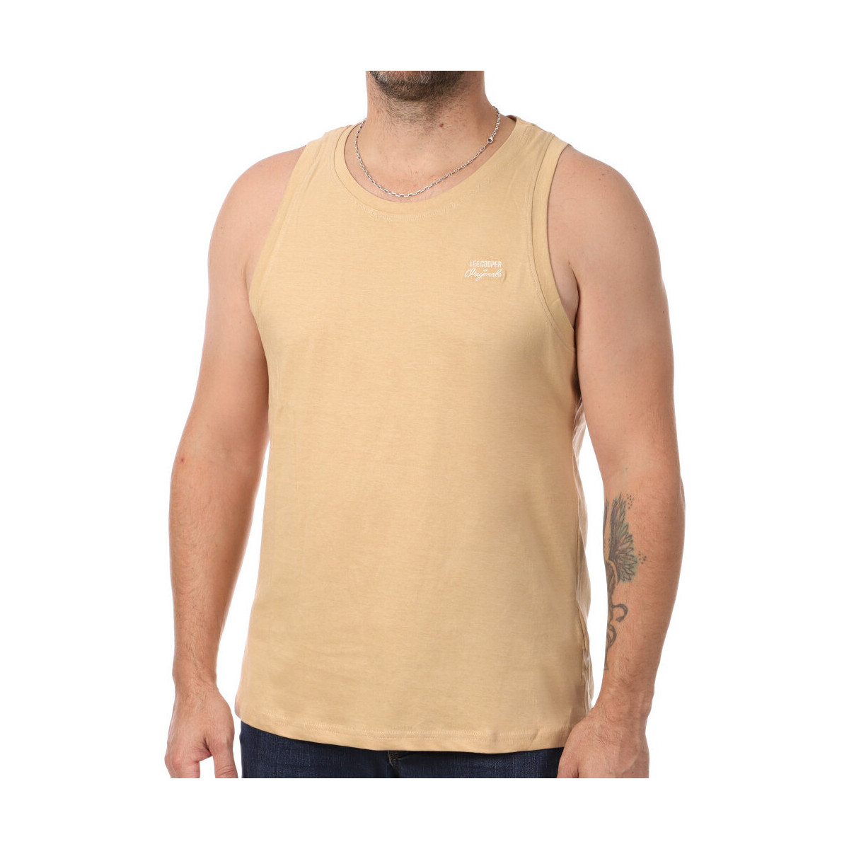 Vêtements Homme Débardeurs / T-shirts sans manche Lee Cooper LEE-009552 Beige