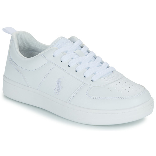 Chaussures Enfant Baskets basses Ls driver cn-long sleeve-sweater POLO COURT II Blanc