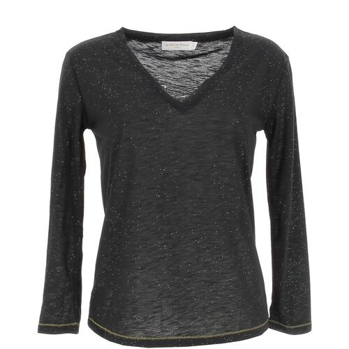 Vêtements Femme T-shirts manches longues Citrouille et Compagnie Calliopy noir t-shirt Noir
