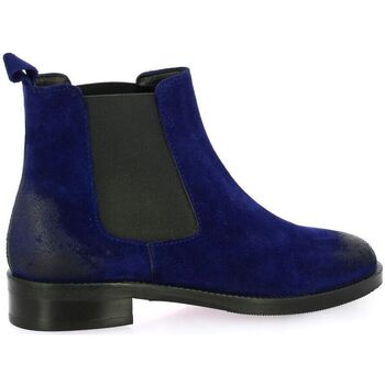Pao Boots cuir velours Bleu