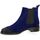 Chaussures Femme Sneaker Boots Pao Sneaker Boots cuir velours Bleu