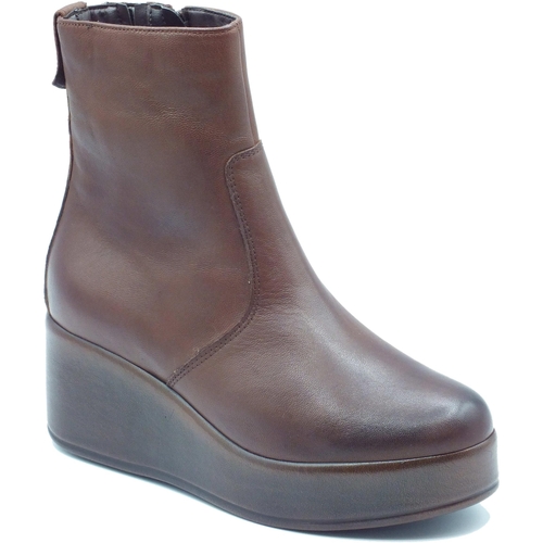 Chaussures Femme Low boots Mom Valleverde 16541 Vitello Marron