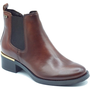 Chaussures Femme Low boots Valleverde 46011 Vitello Marron
