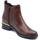 Chaussures Femme Low boots Valleverde 46011 Vitello Marron