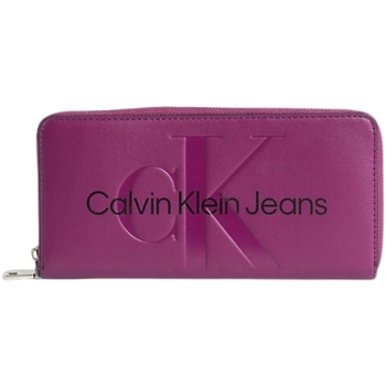 Sacs Femme Portefeuilles Calvin Klein JEANS baroque Compagnon  Ref 61294 Violet 19*10*2 cm Violet
