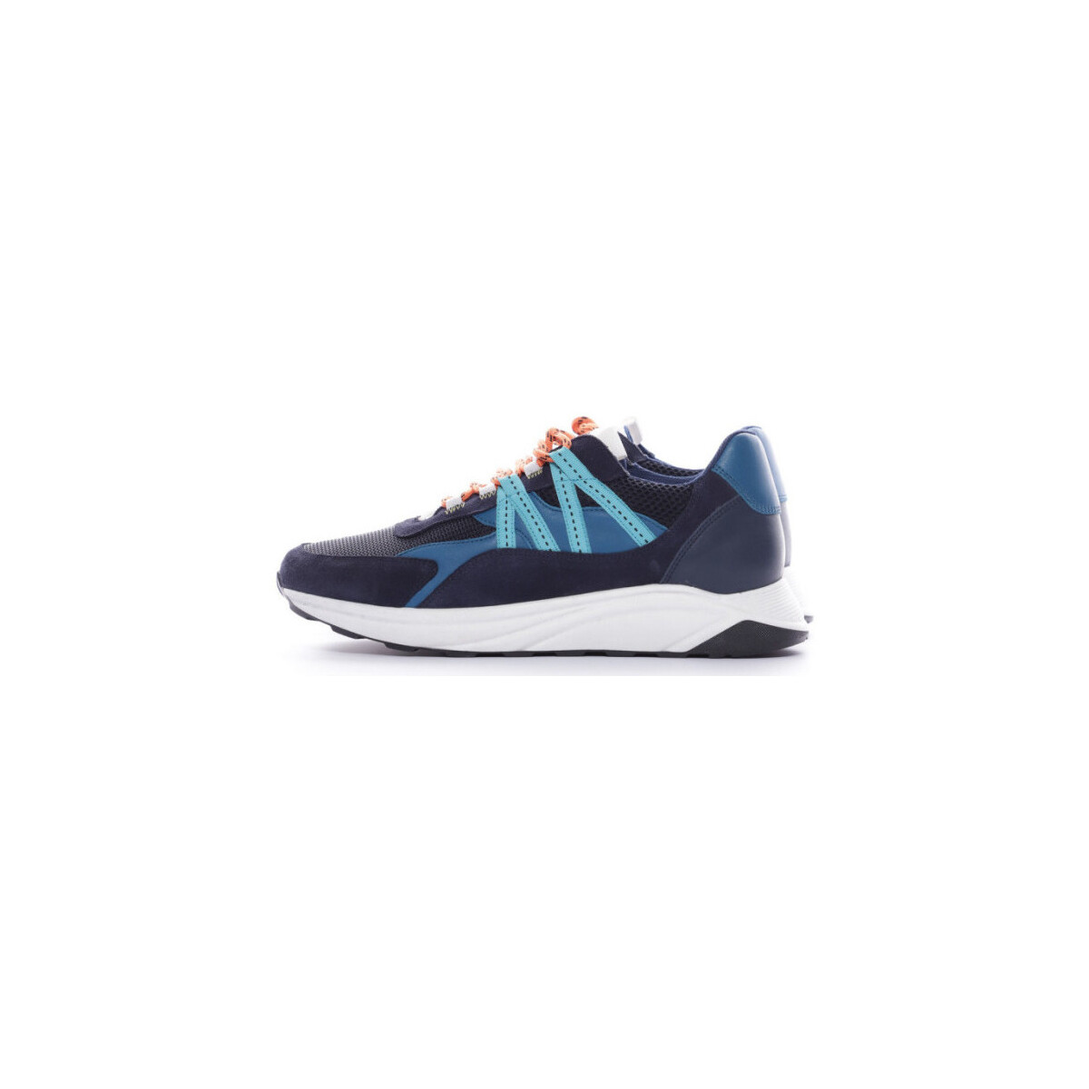 Chaussures Homme Baskets mode Piola Ica navy- orange- mixte Bleu