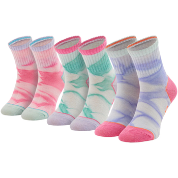 Sous-vêtements Fille Skechers DLites Now Then Skechers 3PPK Girls Casual Fancy Tie Die Socks Multicolore