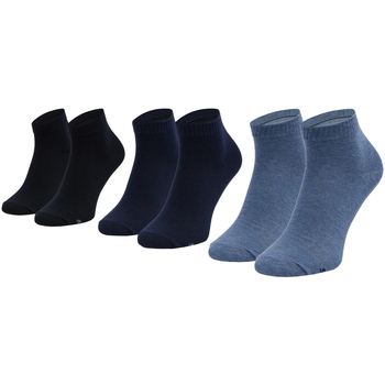 Sous-vêtements Homme Chaussettes de sport Skechers 3PPK Basic Quarter Socks Bleu