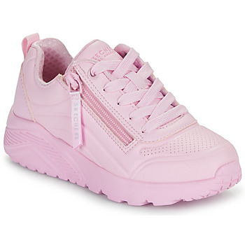 Chaussures Fille Baskets basses blue Skechers UNO LITE - EASY ZIP Rose