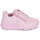 Chaussures Fille Baskets basses Skechers UNO LITE - EASY ZIP Rose