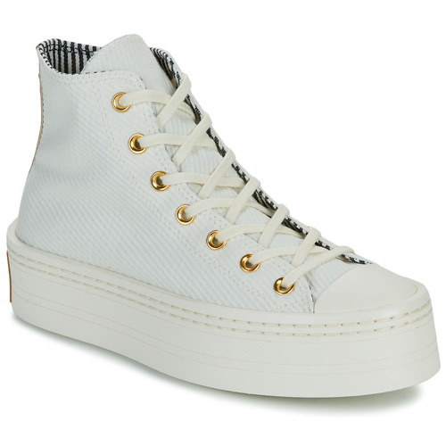 Chaussures Femme Baskets montantes velvet Converse CHUCK TAYLOR ALL STAR MODERN LIFT Blanc