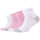 Sous-vêtements Fille Chaussettes de sport Skechers 4PPK Girls Mesh Ventilation Quarter Socks Rose