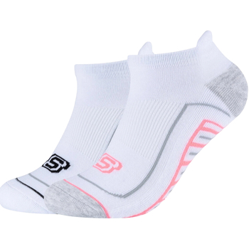 Sous-vêtements Chaussettes de sport Skechers 2PPK Basic Cushioned Sneaker Socks Blanc