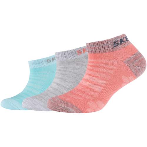 Sous-vêtements Fille Skechers DLites Now Then Skechers 3PPK Girls Mesh Ventilation Socks Multicolore
