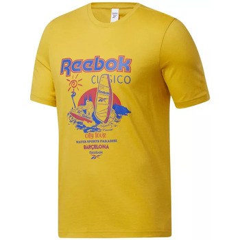 Vêtements Homme Reebok Reebok Identity Camo Big Logo Crew Sweatshirt Mens Reebok Sport CLASSICS Jaune