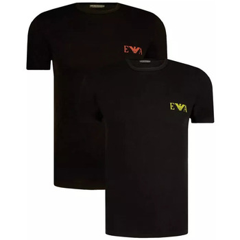 Vêtements Homme T-shirts & Polos Il n'y a pas d'avis disponible pour Emporio Armani CC722-PACK DE 2ni Lot de 2 Noir