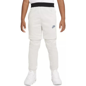 Vêtements Enfant Pantalons de survêtement Pink Nike AIR MAX JUNIOR Blanc