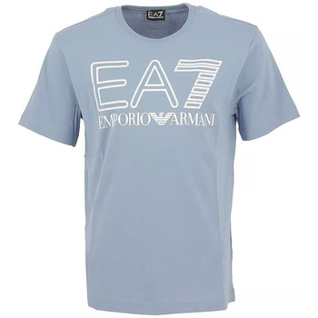 Vêtements Homme Emporio Armani Parfum Badge Eagle Crew T Shirt Emporio Armani Parfum logo-ribbon woven hat Tee-shirt Bleu