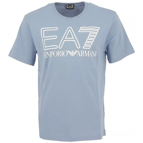 Vêtements Homme emporio armani printed single pack all over camou microfiber brief Ea7 Emporio Armani Tee-shirt Bleu
