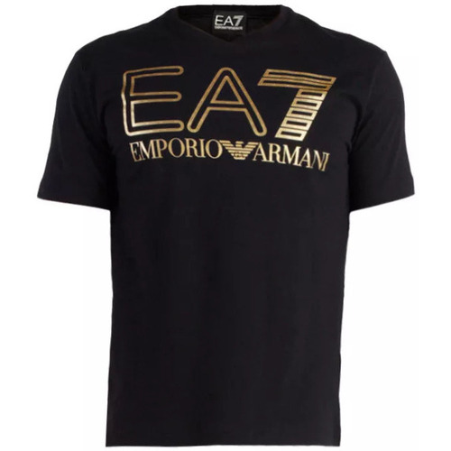 Vêtements Homme T-shirts & Polos Ea7 Emporio Armani v-neck Tee-shirt Noir
