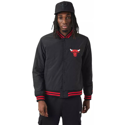 Vêtements Homme Blousons New-Era Chicago Bulls Team Logo Bomber Noir