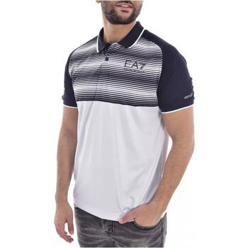 Vêtements Homme T-shirts & Polos Giorgio armani очки мужские солнцезащитные с градиентомni Polo Blanc