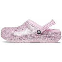 Chaussures Enfant Mules Crocs Sabot  CLASSIC LINED GLITTER Junior Rose