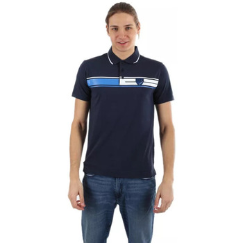 Vêtements Homme T-shirts & Polos Emporio Armani Kids intarsia logo polo shirtni Polo Bleu